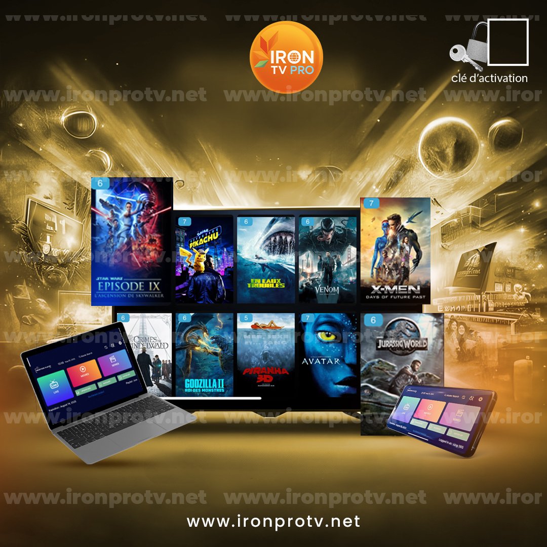 iron pro tv 12 mois alt="Abonnement officeil iron pro tv"